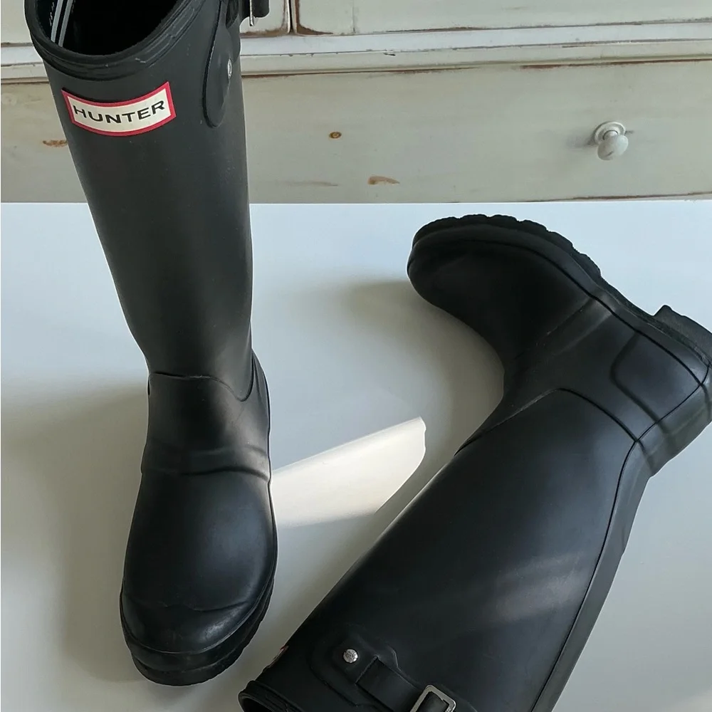 Hunter Original Side Adjustable Wellies Sz 37/6 - Picture 12 of 16